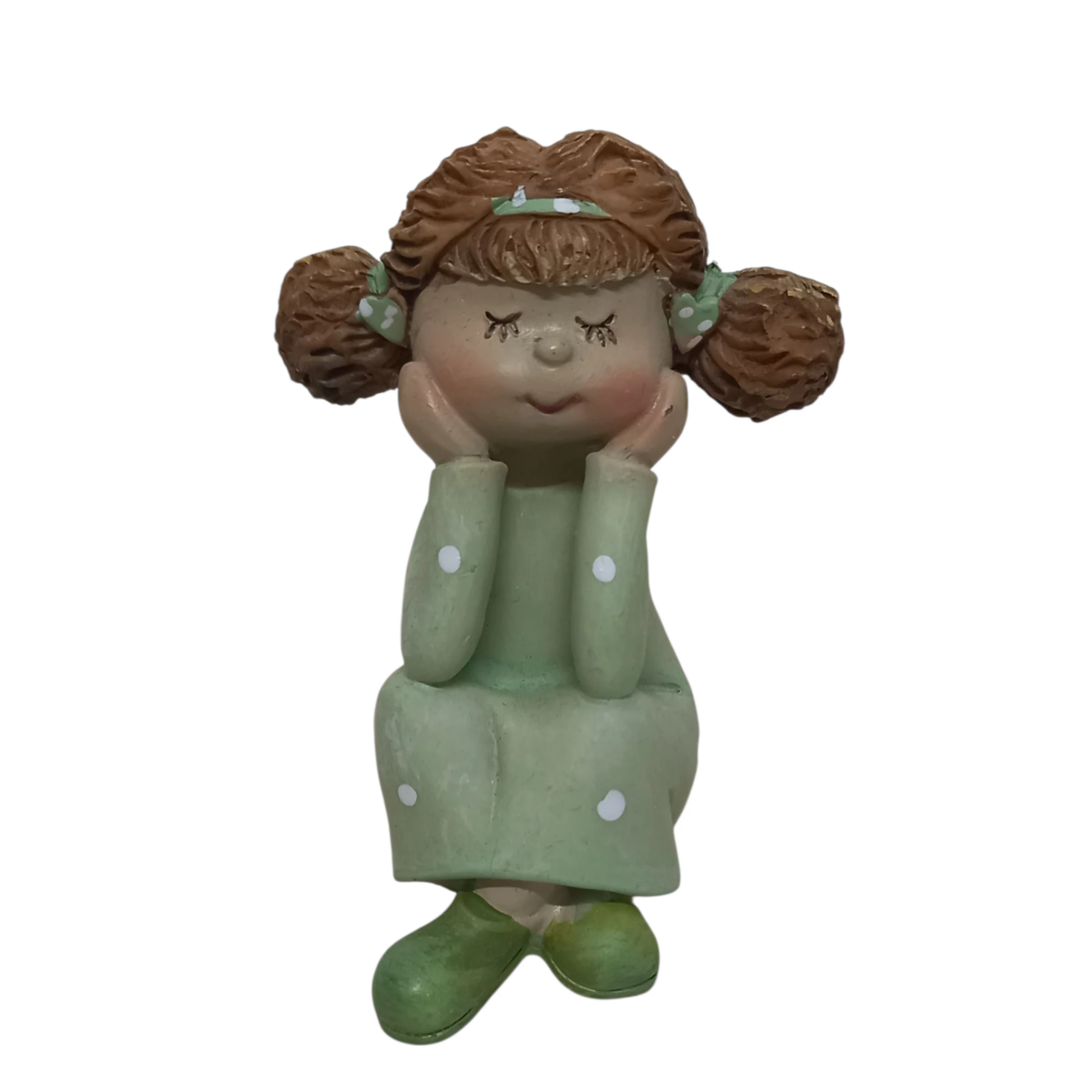 Kislány figura ülő 